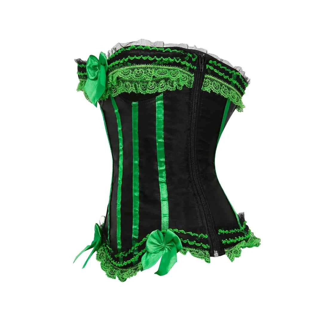 Sexy Satin Bowknot Decorated Clubwear Showgirl Body Shaper Plus Size - Urban Heaven Co