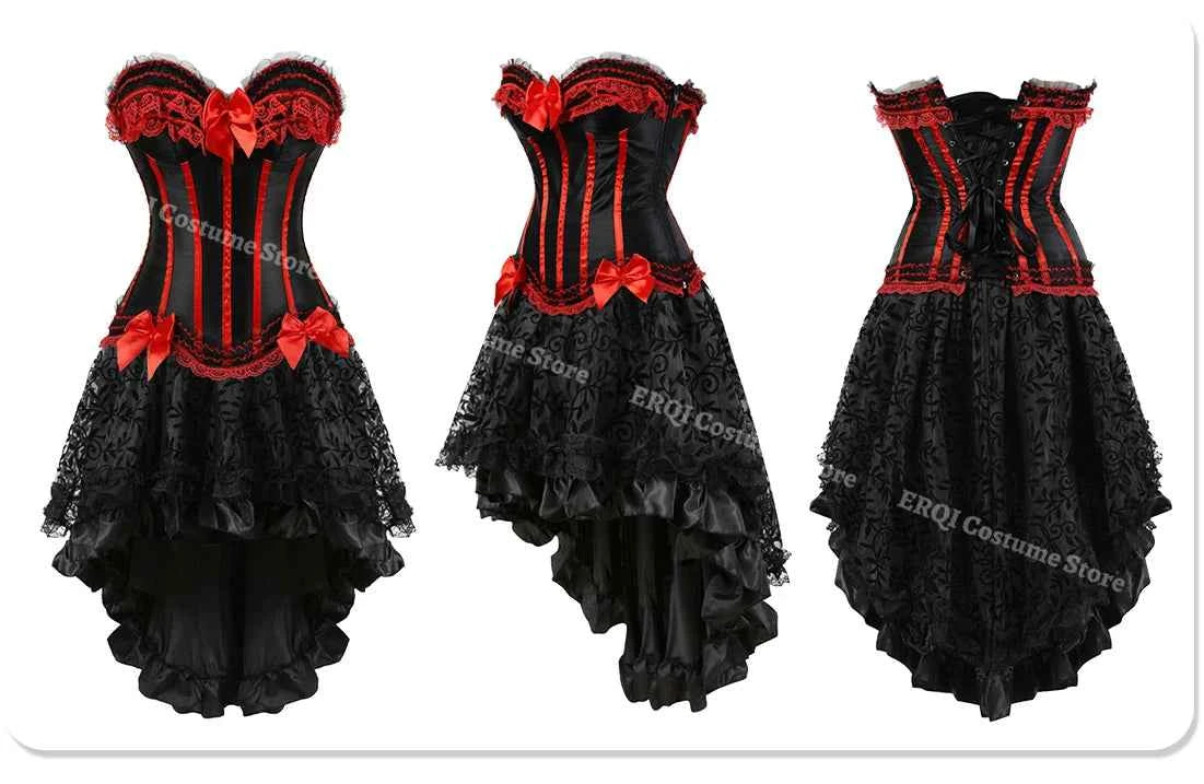 Sexy Satin Bowknot Decorated Clubwear Showgirl Body Shaper Plus Size - Urban Heaven Co