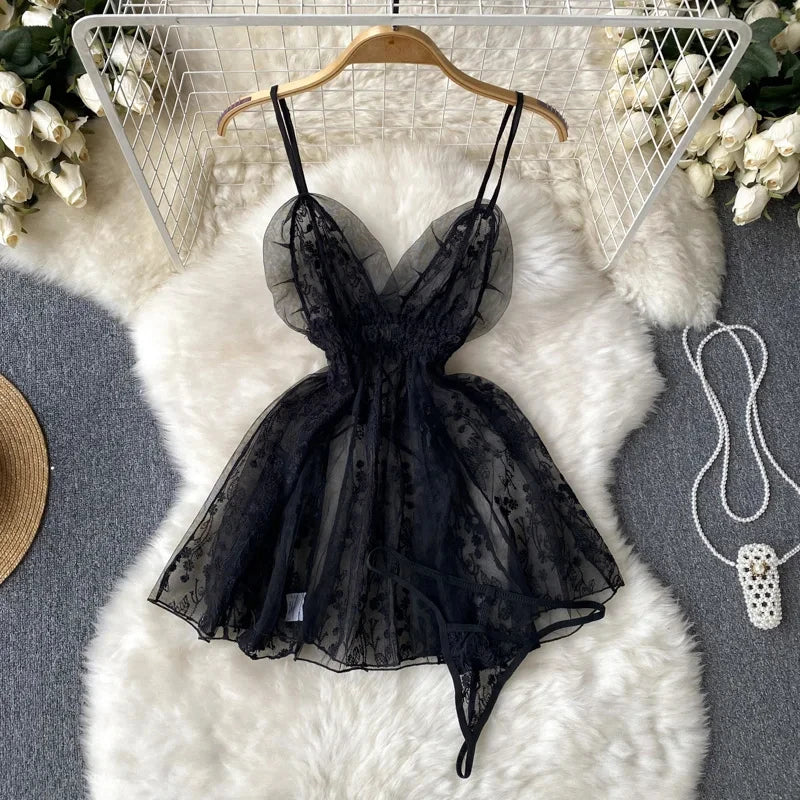 Hot Sexy V-Neck Cross Strap Dress. - Urban Heaven Co