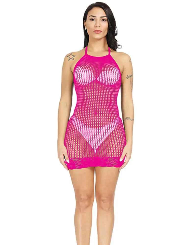 New Fashion Mesh Bodycon Dress Costumes Women&