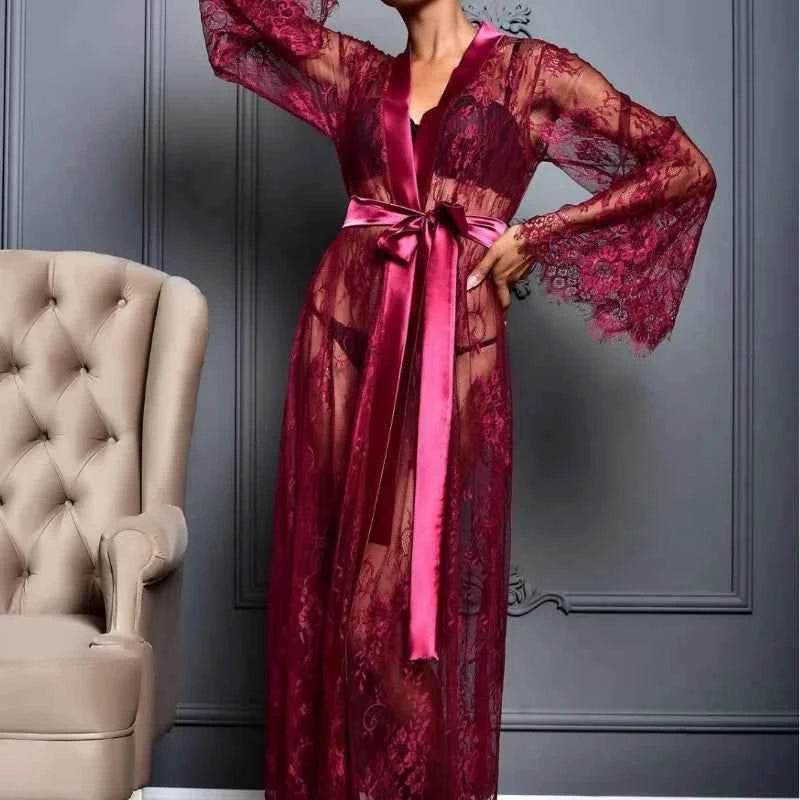 Toucheart Sexy Mesh Nightgown Suit for Women Sexy Lingerie - Urban Heaven Co