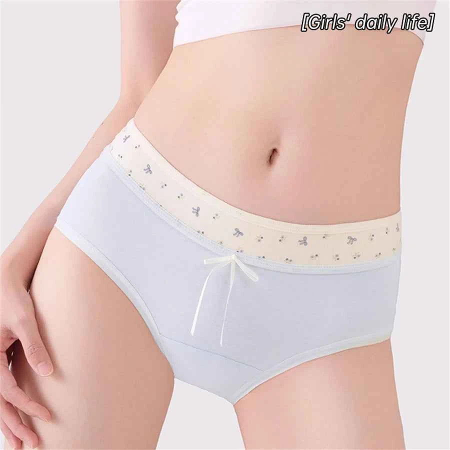 3 Pcs Set Autumn Lace Panties Set for Women - Floral Intimate Underwear - Trendy Patchwork Lace Briefs - Soft Lingerie for Females - Urban Heaven Co