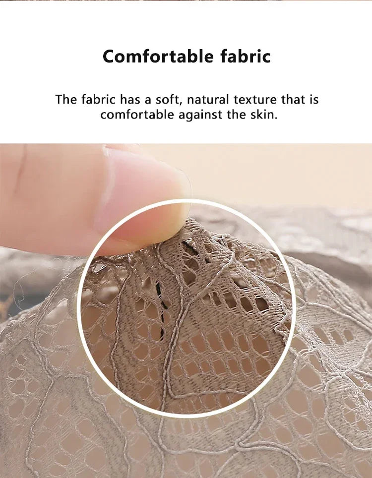 Women Adjustable Lace Bra V-neck Non Steel Ring Anti Sagging Comfortable Sexy Lingerie - Urban Heaven Co