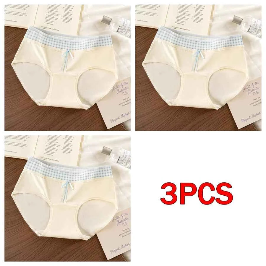 3 Pcs Set Autumn Lace Panties Set for Women - Floral Intimate Underwear - Trendy Patchwork Lace Briefs - Soft Lingerie for Females - Urban Heaven Co