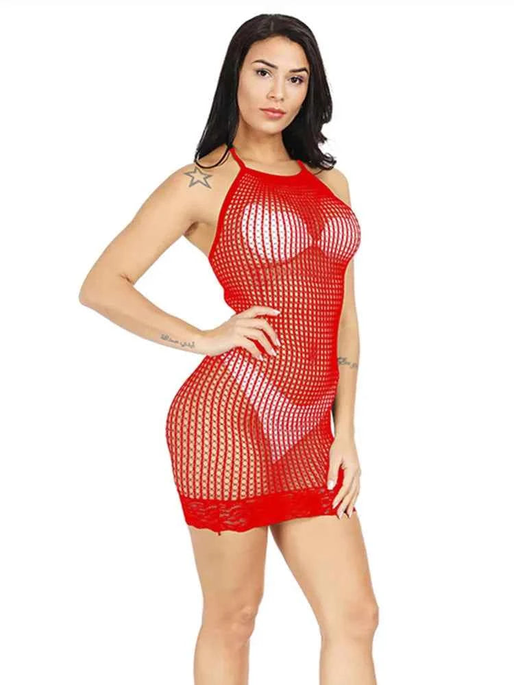 New Fashion Mesh Bodycon Dress Costumes Women&