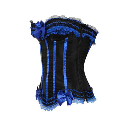 Sexy Satin Bowknot Decorated Clubwear Showgirl Body Shaper Plus Size - Urban Heaven Co