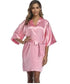 Summer Wedding Robe Satin Chinese Bride Nightgown Sexy Kimono Bathrobe Gown Negligee - Urban Heaven Co