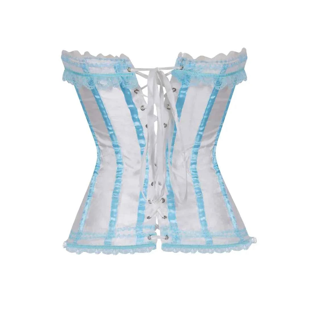 Sexy Satin Bowknot Decorated Clubwear Showgirl Body Shaper Plus Size - Urban Heaven Co