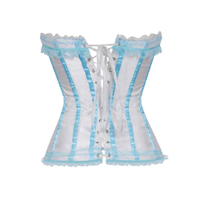 Sexy Satin Bowknot Decorated Clubwear Showgirl Body Shaper Plus Size - Urban Heaven Co