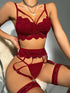 Erotic Sexy Lace Lingerie Set – Transparent Bra and Thong for Sensual Luxury Appeal - Urban Heaven Co