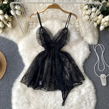 Hot Sexy V-Neck Cross Strap Dress. - Urban Heaven Co