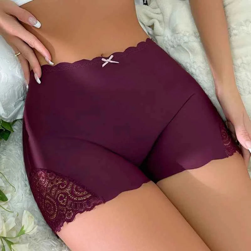 Sexy Lace Edge Safety Short Pants Soft Seamless Under Skirt Shorts - Urban Heaven Co