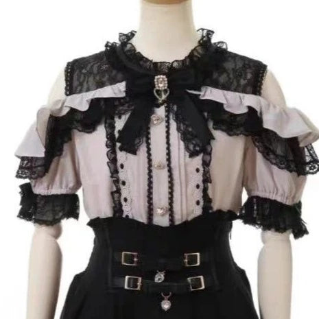 Sweet Cute Girls Short Sleeve Tops Japanese Style Sweet Blouse. - Urban Heaven Co