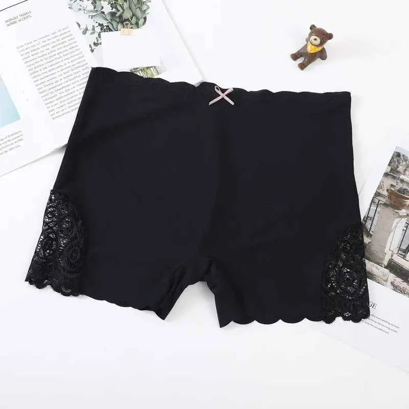Sexy Lace Edge Safety Short Pants Soft Seamless Under Skirt Shorts. - Urban Heaven Co
