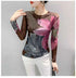 S-4XL Autumn Winter Double-Layer Mesh T-shirt Female. - Urban Heaven Co