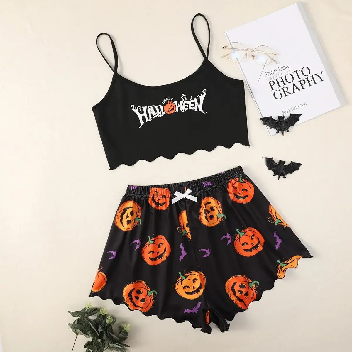Sexy Nightwear Women Halloween Pajamas for Women for Summer Short Sleeve Pajamas Set Woman Pyjamas Set Women&