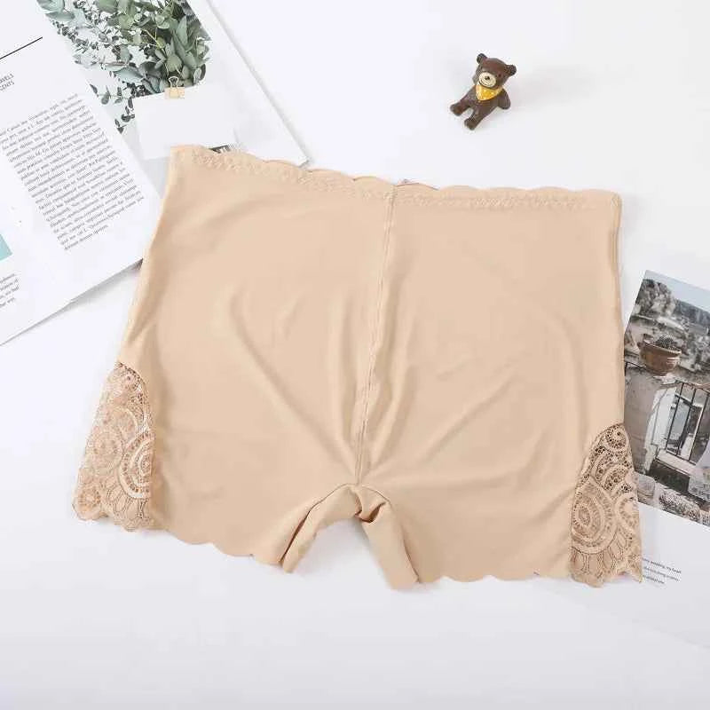 Sexy Lace Edge Safety Short Pants Soft Seamless Under Skirt Shorts. - Urban Heaven Co
