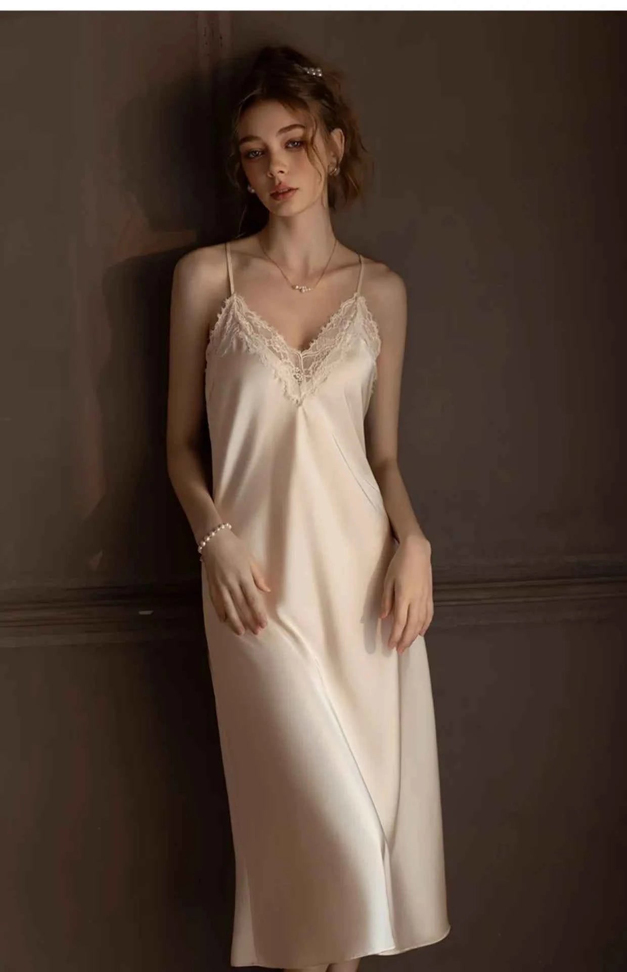 Plus Size Long 2PCS Robe Nightgown Set Pajama Elegant Kimono Bathrobe Gown Sleepwear Summer Sexy Women&