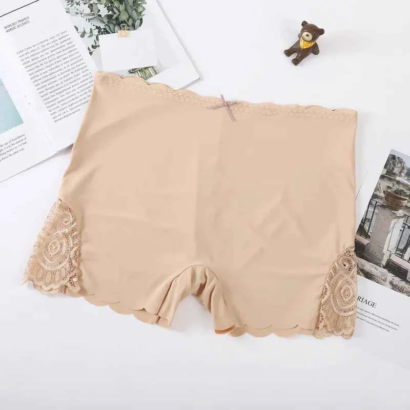Sexy Lace Edge Safety Short Pants Soft Seamless Under Skirt Shorts. - Urban Heaven Co