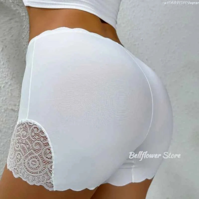 Sexy Lace Edge Safety Short Pants Soft Seamless Under Skirt Shorts. - Urban Heaven Co