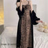 Sexy Velvet Hollow Lace Twinset Robe Set Female Long Nightgown Lingerie Elegant Kimono Bathrobe Gown Loose Sleepwear
