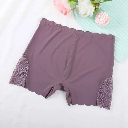 Sexy Lace Edge Safety Short Pants Soft Seamless Under Skirt Shorts. - Urban Heaven Co