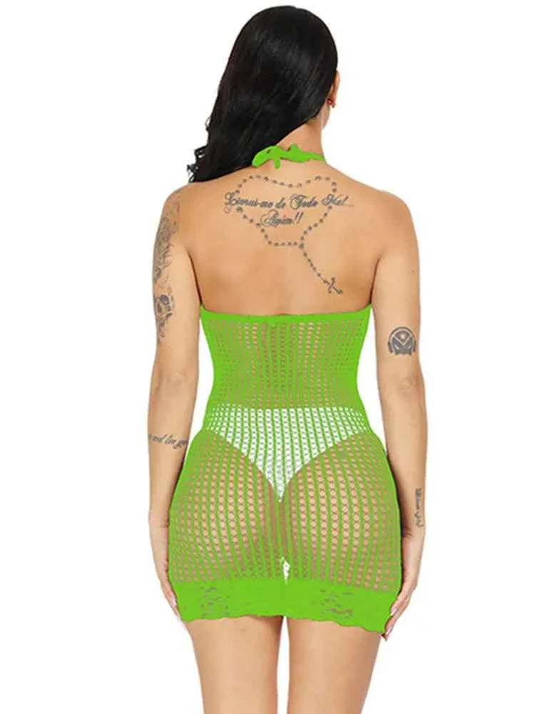 New Fashion Mesh Bodycon Dress Costumes Women&