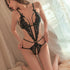 Deep V Lace Lingerie Set - Delicate Bra and Fairy Briefs for Women - Urban Heaven Co