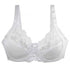 New European American Large Size Lace Bra for Women with Adjustable Steel Ring and Gathered Design - Urban Heaven Co