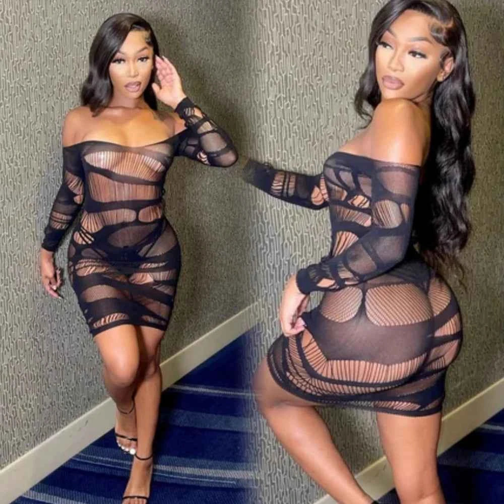 Night Club Party Wear Mini Bodycon Dress - Urban Heaven Co