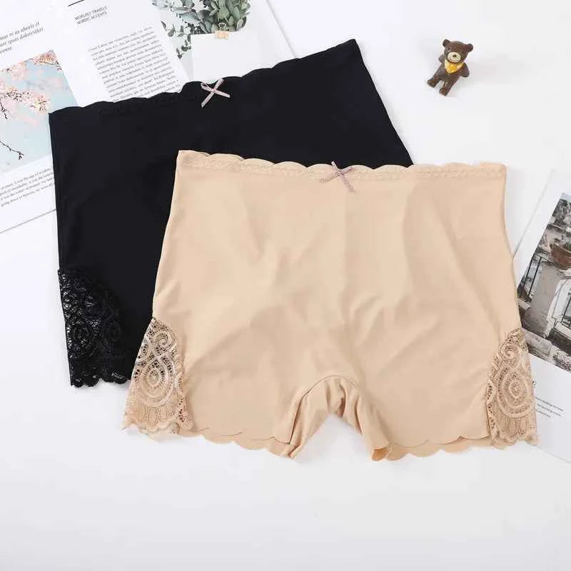 Sexy Lace Edge Safety Short Pants Soft Seamless Under Skirt Shorts. - Urban Heaven Co
