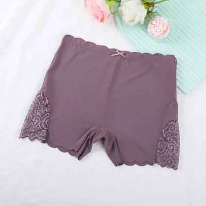 Sexy Lace Edge Safety Short Pants Soft Seamless Under Skirt Shorts. - Urban Heaven Co