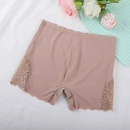 Sexy Lace Edge Safety Short Pants Soft Seamless Under Skirt Shorts. - Urban Heaven Co