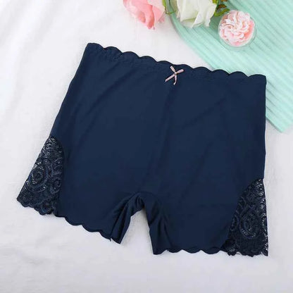 Sexy Lace Edge Safety Short Pants Soft Seamless Under Skirt Shorts. - Urban Heaven Co