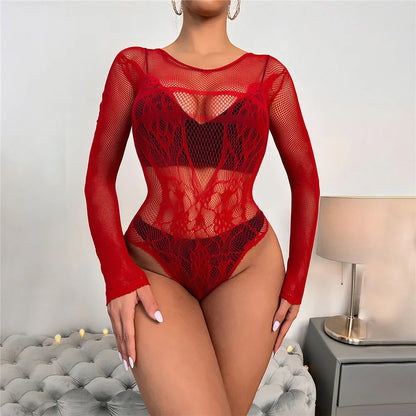 Sexy Women Fishnet Halter Backless Dress Low Cut Tight Pencil Cute Dress Plus Size Mini Dress. - Urban Heaven Co