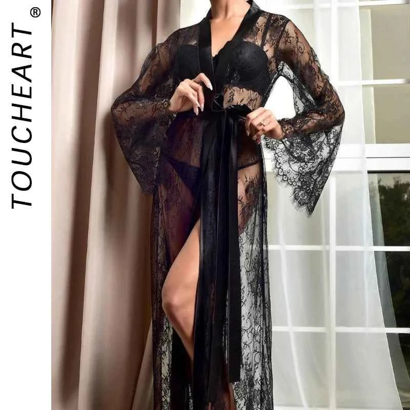 Toucheart Sexy Mesh Nightgown Suit for Women Sexy Lingerie - Urban Heaven Co