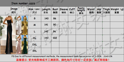 Elegant Strapless Sequin Party Dress for Women - Spring Summer High Slit Fashion Dress - Urban Heaven Co