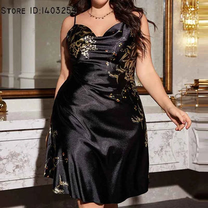 2PCS Robe Set Nightgown Print Flower Kimono Bathrobe Gown Plus Size Silk Satin Sleepwear - Urban Heaven Co