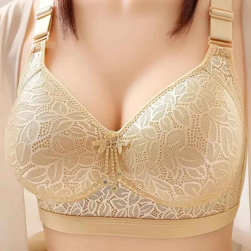 Comfortable Large Size Breathable Underwear with Adjustable Thin Section No Steel Ring Bra for Side Collection and Gathering - Urban Heaven Co