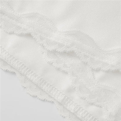 Imcute Wrap Top for Women Y2K Lace Trim Long Sleeve V Neck Workout Yoga Wrap Shirts Slim Fit Tie Front Coquette Tops - Urban Heaven Co