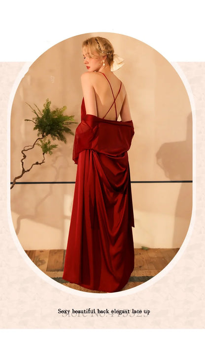 Wedding Bride Robe Set Women Bridal Lace Nightgown Long Kimono Bath Gown Intimate Lingerie - Urban Heaven Co
