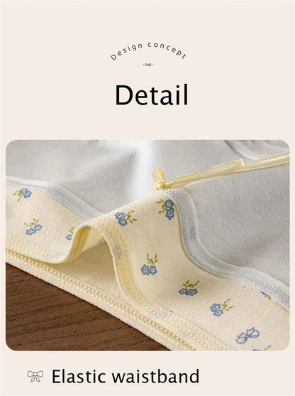 3 Pcs Set Autumn Lace Panties Set for Women - Floral Intimate Underwear - Trendy Patchwork Lace Briefs - Soft Lingerie for Females - Urban Heaven Co