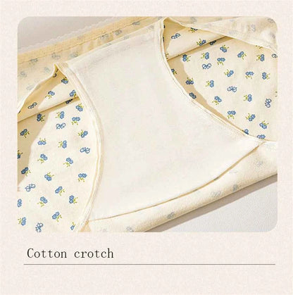 3 Pcs Set Autumn Lace Panties Set for Women - Floral Intimate Underwear - Trendy Patchwork Lace Briefs - Soft Lingerie for Females - Urban Heaven Co