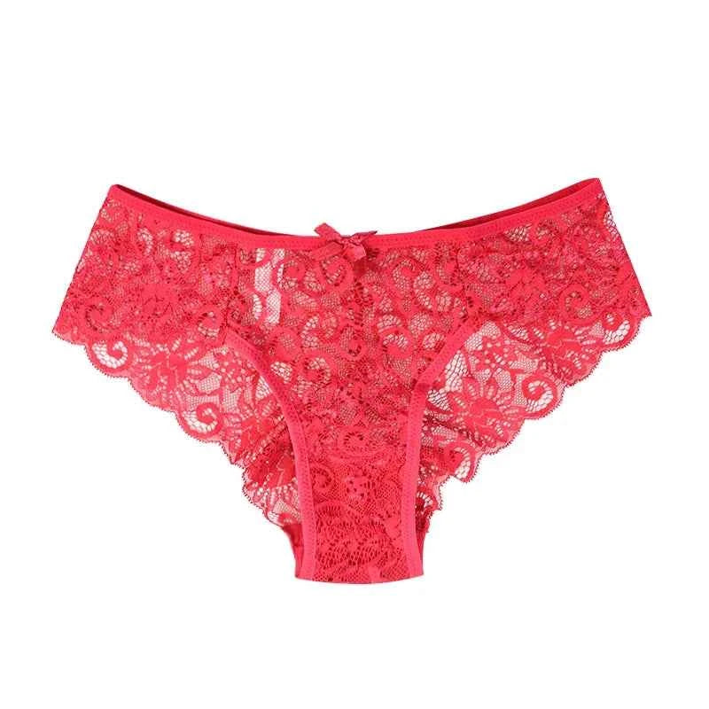 3PCS Lace Panties Set for Women - Sexy Transparent Floral Underwear with Bow and Hollow Out Design, Available in S, M, L, XL - Urban Heaven Co