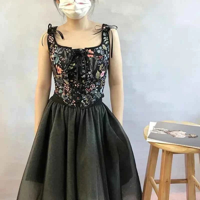 Sexy Lolita Corset Shaper Ladies Slimming Bandage Corsets Underbust Bustier. - Urban Heaven Co