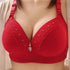 Large Size Lifting Bra - Gathered Side Collection Full Cup Brassiere Without Steel Ring - Urban Heaven Co