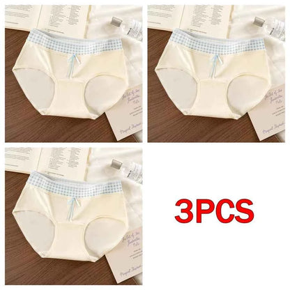 3 Pcs Set Autumn Lace Panties Set for Women - Floral Intimate Underwear - Trendy Patchwork Lace Briefs - Soft Lingerie for Females - Urban Heaven Co