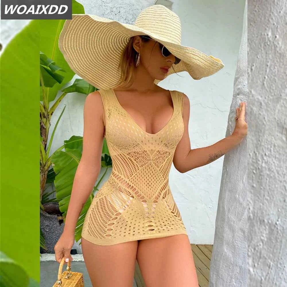 Sleeveless Stretchy Mini Dresses for Evening Party, Clubwear, and Beachwear - Urban Heaven Co