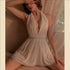 Sexy Backless Transparent Tulle Nightdress - Urban Heaven Co