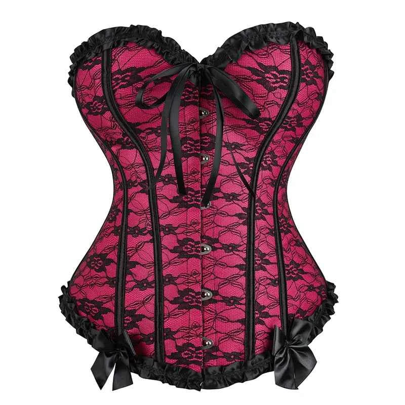 Sexy Satin Bowknot Decorated Clubwear Showgirl Body Shaper Plus Size - Urban Heaven Co